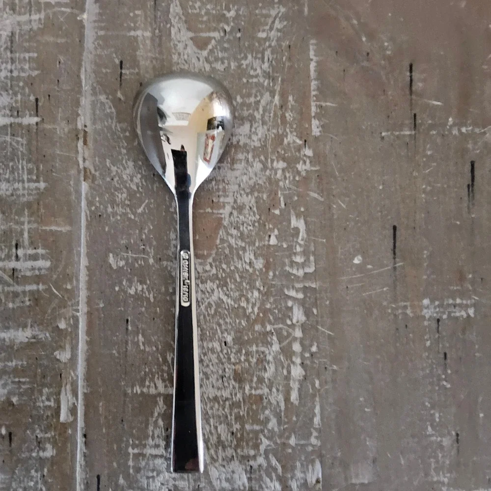 Dansk Meridian Soup Spoon Set of 2 Silver 18/10 Stainless Steel MCM Flatware